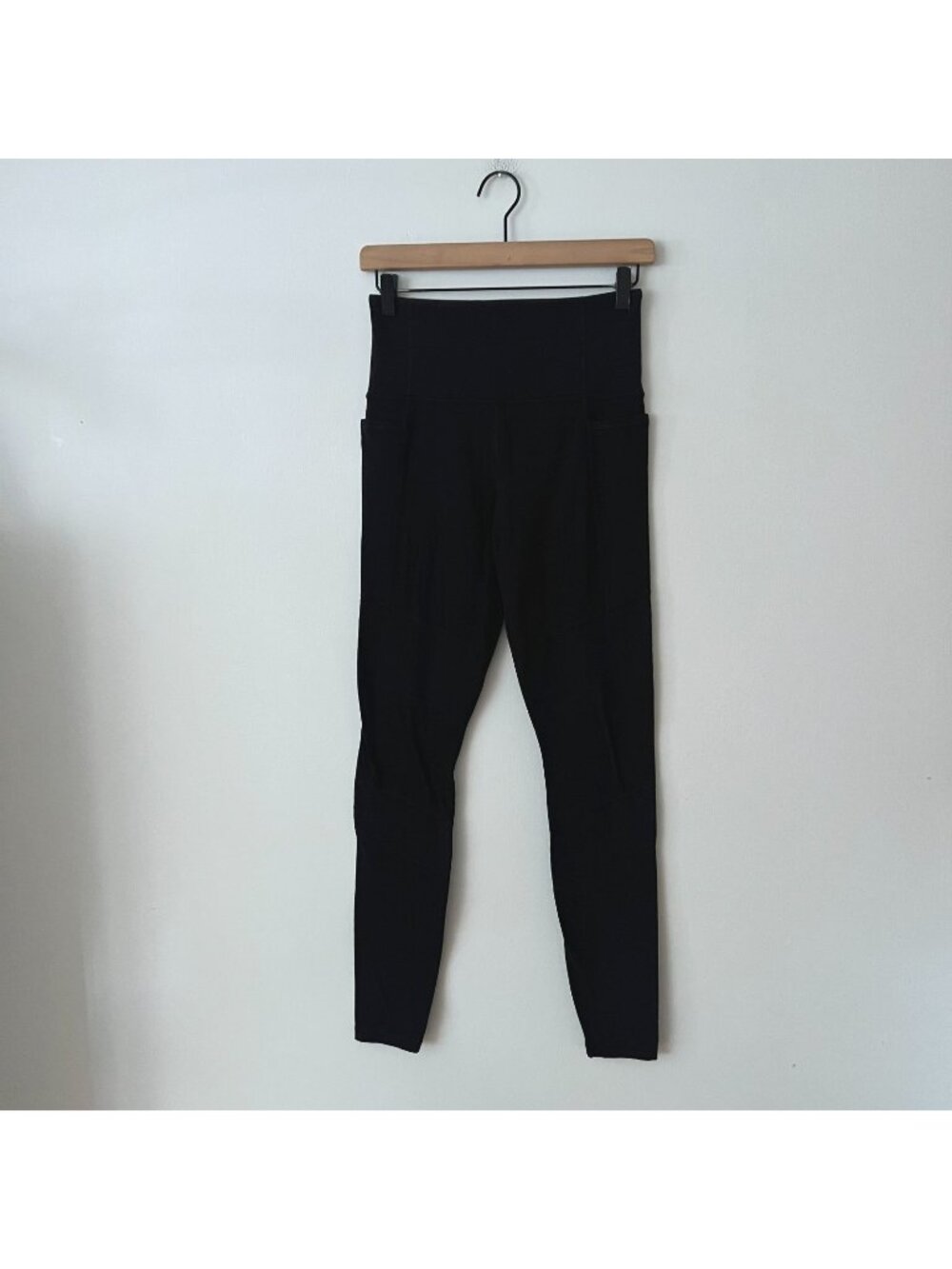Athleta Inclination Moto Tight Black High Rise Leggings Women's Size Small Tall
